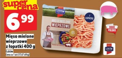 Mięso mielone wieprzowe z łopatki 400 g promocja w TOPAZ