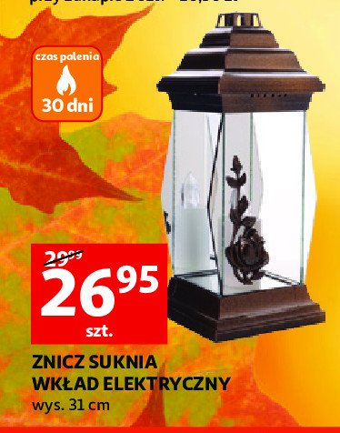 Znicz suknia 31 cm promocja