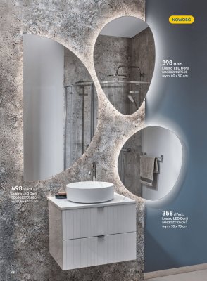 Lustro LED Dorji 60x90 cm promocja w Castorama