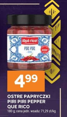 Ostre papryczki Piri Piri Pepper Que Rico promocja w Stokrotka