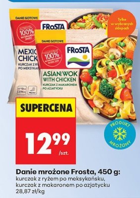 Danie mrożone kurczak z ryżem po meksykańskiu promocja w Biedronka