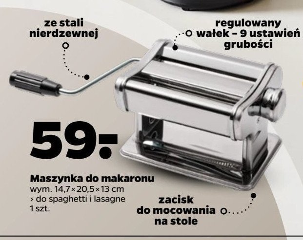 Maszynka do makaronu Mpm product promocja w Netto