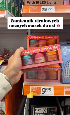 Zestaw do pielęgnacji ust Lip Balm and Lip Mask Set promocja w Action