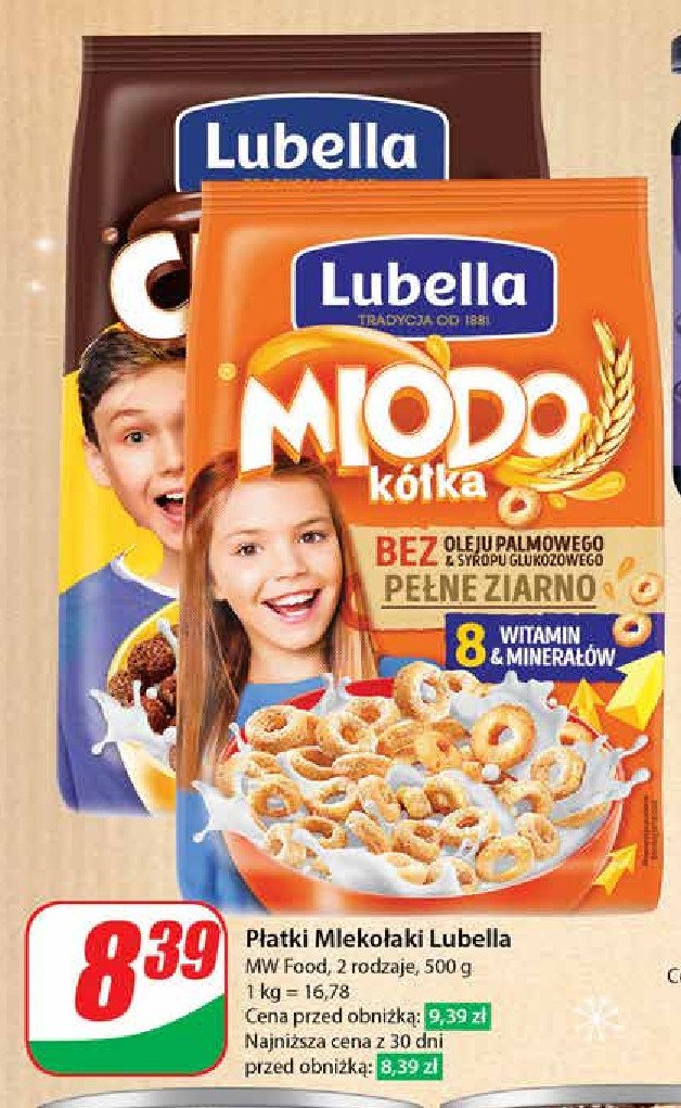 Płatki choco kulki Lubella mlekołaki promocja