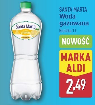 Woda cytrynowa Santa marta promocja w Aldi
