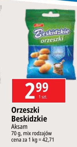 Orzeszki z solą Aksam beskidzkie promocja