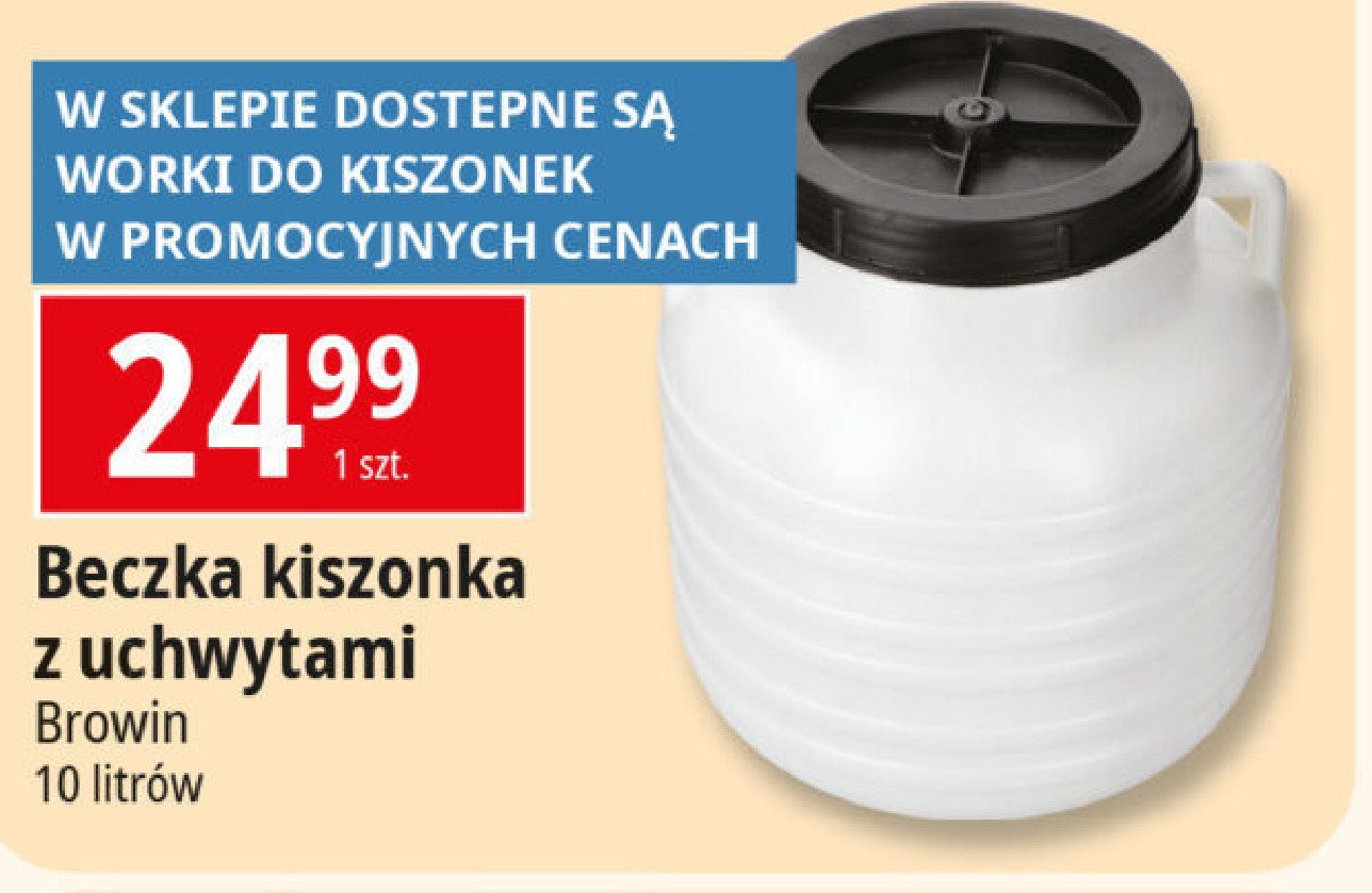 Beczka na kapustę 10 l Browin promocja