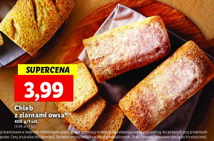 Chleb z ziarnami owsa pszenno-żytni promocja