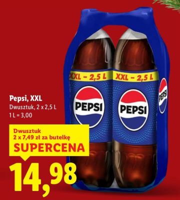 Napój gazowany XXL 2 x 2,5 l promocja w Lidl