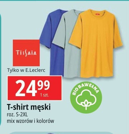 T-shirt męski s-2xl Tissaia promocja