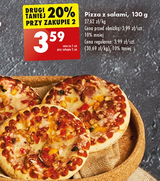 Pizza salami promocja