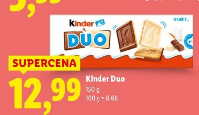 Ciastka Kinder duo promocja w Lidl