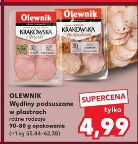 Kiełbasa krakowska z borowikami Olewnik promocja w Kaufland