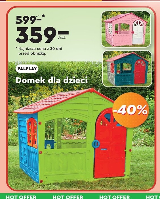 Domek dla dzieci dream house 95 x 90 x 110 cm Palplay promocja w Biedronka