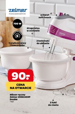 Mikser ręczny Zelmer ZHM2460P Double promocja w Netto