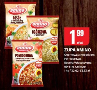 Zupa amino ogórkowa z koperkiem, pomidorowa, rosół z włoszczyzną promocja w Chorten