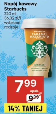 Napój kawowy Starbucks 220 ml promocja w Delikatesy Centrum