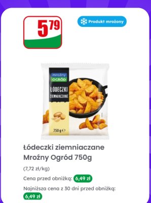 Łódeczki ziemniaczane  750g promocja w Dino