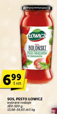 Sos Łowicz Boloński przetwory pomidorowe promocja w Groszek