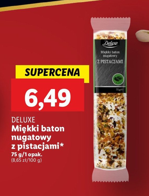 Baton nugatowy z pistacjami Deluxe promocja