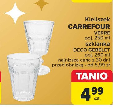 Szklanka deco gebelet 260 ml Carrefour promocja w Carrefour Market