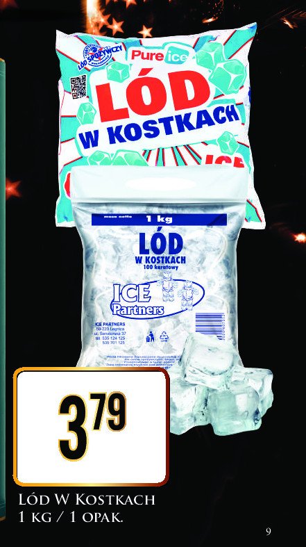 Lód w kostkach Pure ice promocja