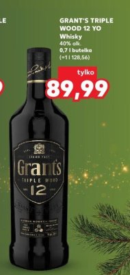 Whisky Triple Wood 12 YO,  0,7 l promocja w Kaufland