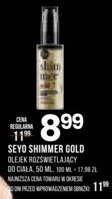 Olejek SEYO SHIMMER GOLD różne rodzaje do ciała, 100 ml promocja w Drogerie Natura