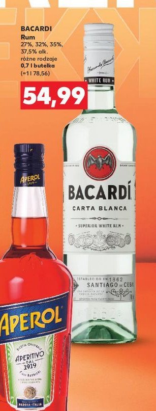Rum Bacardi carta blanca promocja w Kaufland