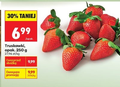 Truskawki, opak. 250 g promocja w Biedronka