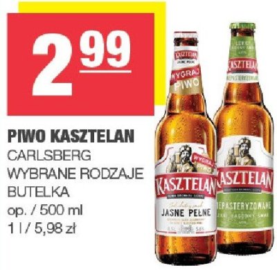 Piwo Kasztelan jasne pe艂ne promocja w SPAR