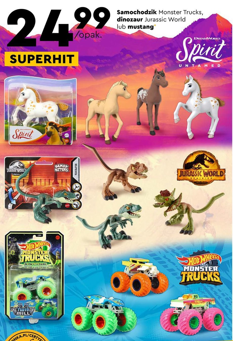 Dinozaur atakujący jurassic world Mattel promocja