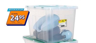 Skrzynka do przechowywania 49x36x35 cm, różne kolory promocja w Action