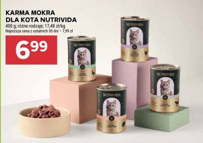 Karma mokra dla kota Nutrivida 400g różne rodzaje promocja w Stokrotka
