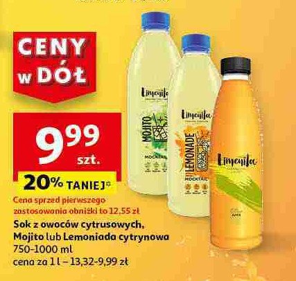 Lemoniada z owoców cytrusowych Limenita fresh & cool promocja