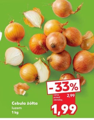 Cebula żółta luzem promocja w Kaufland