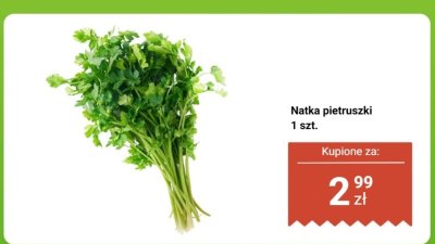 Natka pietruszki 1 szt. promocja w Biedronka