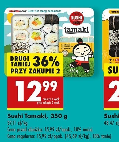 Sushi tamaki Sushi 4you promocja w Biedronka