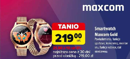 Smartwach aurum fw35 gold Maxcom promocja