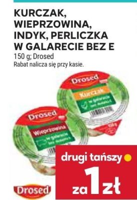 Kurczak, wieprzowina, indyk, perliczka w galarecie bez e Drosed promocja w Stokrotka