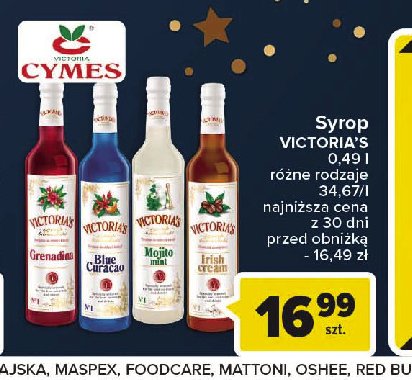 Syrop irish cream Cymes victoria's promocja