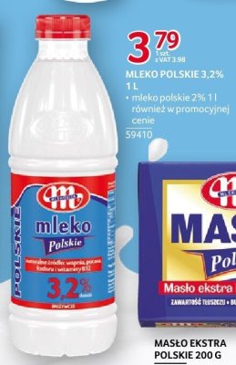 Mleko Polskie 3,2% Mlekovita 1 l promocja w Selgros
