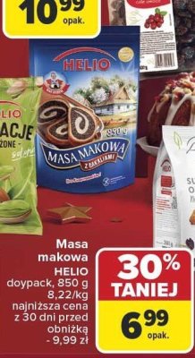 Masa makowa HELIO doypack promocja w Carrefour