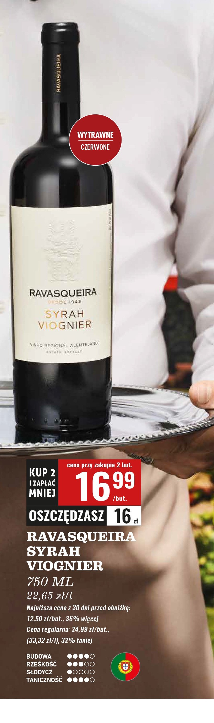 Wino Ravasqueira syrah viognier promocja w Biedronka