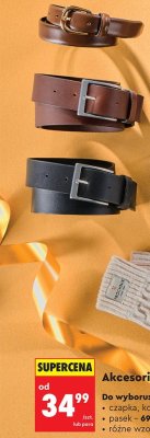 Pasek damski lub męski Próchnik promocja w Biedronka