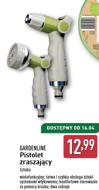 Pistolet zraszający GARDEN LINE promocja w Aldi