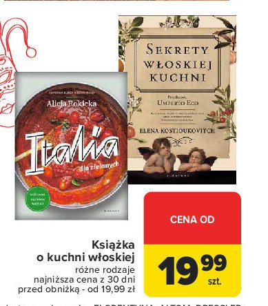 Książka kucharska: sekrety kuchni włoskiej promocja