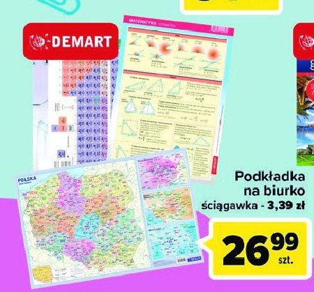 Podkładka na biurko polska podział administracyjny Demart promocja