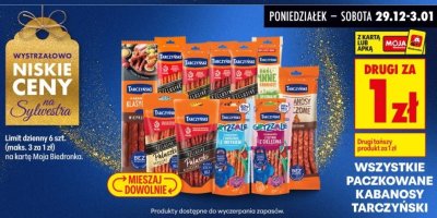 Paczkowane kabanosy wszystkie rodzaje promocja w Biedronka