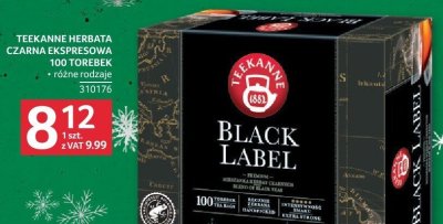 Herbata Teekanne czarna espresowa 100 torebek promocja w Selgros